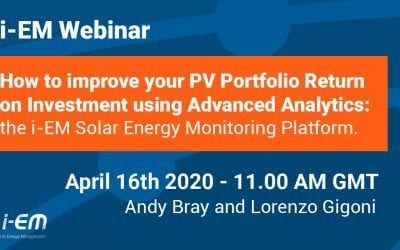 How to increase your PV Portfolio Return on Investment using Advanced Analytics: the i-EM Solar Energy Monitoring Platform